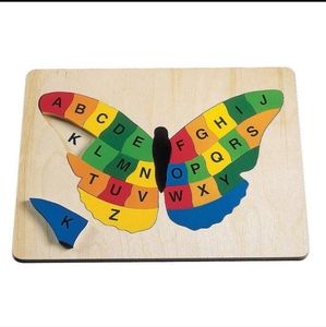WOODEN ALPHABET PUZZLE/ BRAIN DEVELOPMENT/LEARNING
